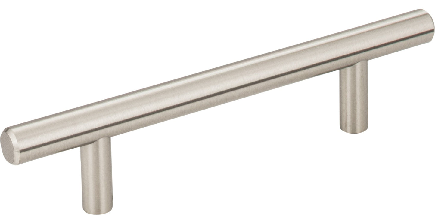 Satin Nickel 96mm Center-to-Center Bar Pull 6" overall length