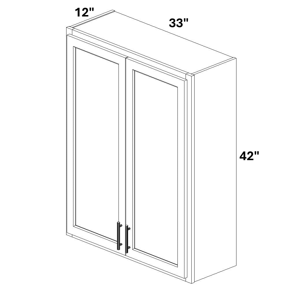 2 Butt Door Wall Cabinet