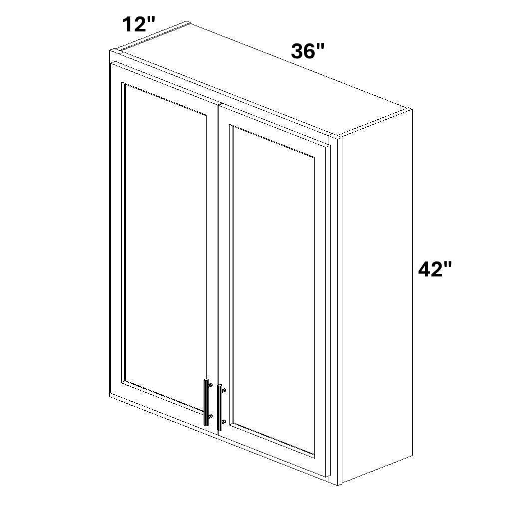 2 Butt Door Wall Cabinet