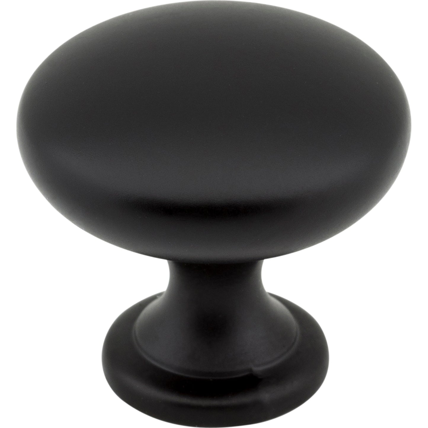 1-1/16" Diameter Matte Black Mushroom Knob