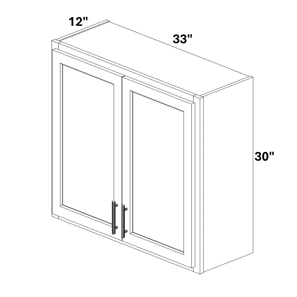 2 Butt Door Wall Cabinet