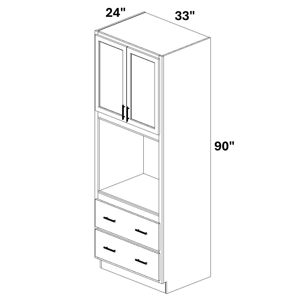 Single Oven Cabinet 2 Deep Drawers @ Bottom