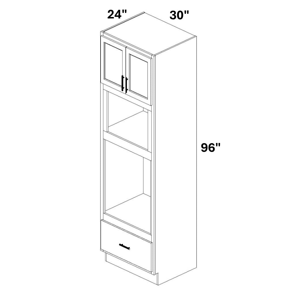 Single Oven w/ Microwave 1 Drawer @ bottom