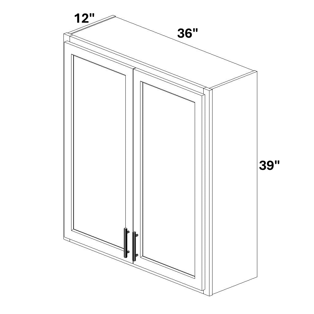 2 Butt Door Wall Cabinet