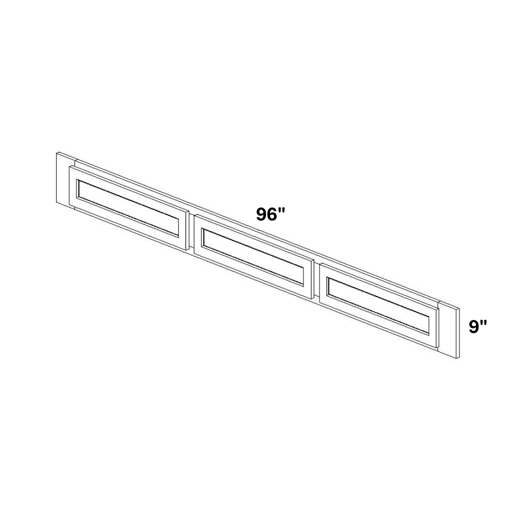 96" Valance 3 Door - Trimmable to 90"