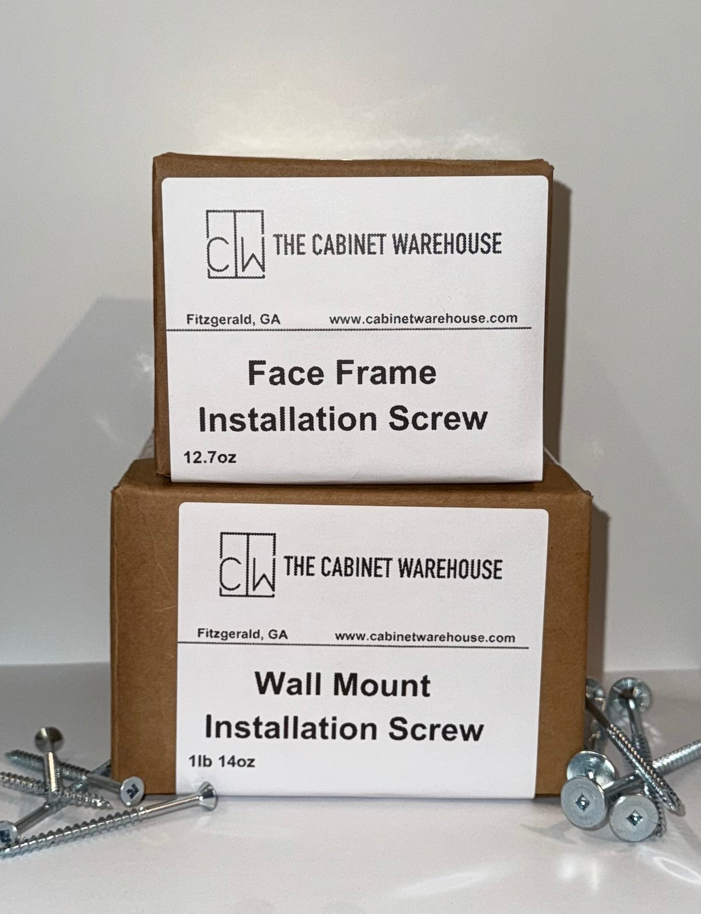 Cabinet Installation Screws - Approx 80ct each Wall Mount and Face Frame Screws