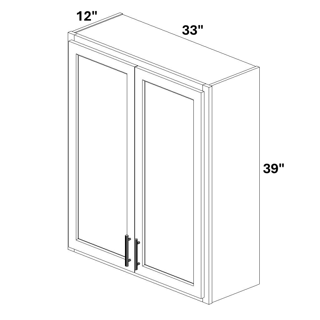 2 Butt Door Wall Cabinet