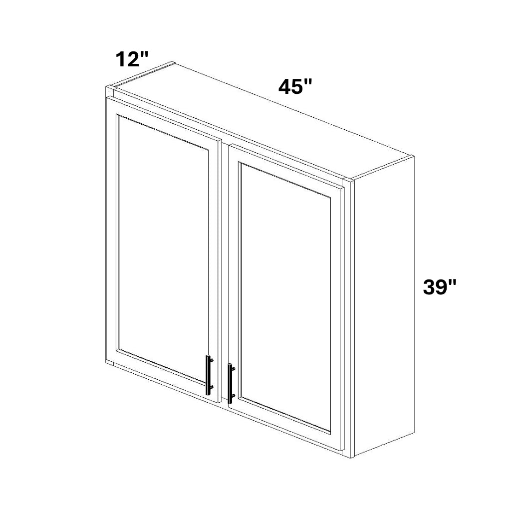 2 Door Wall Cabinet w/ Stile