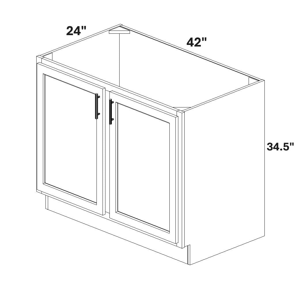 Base 2 Full Height Doors w/ Stile