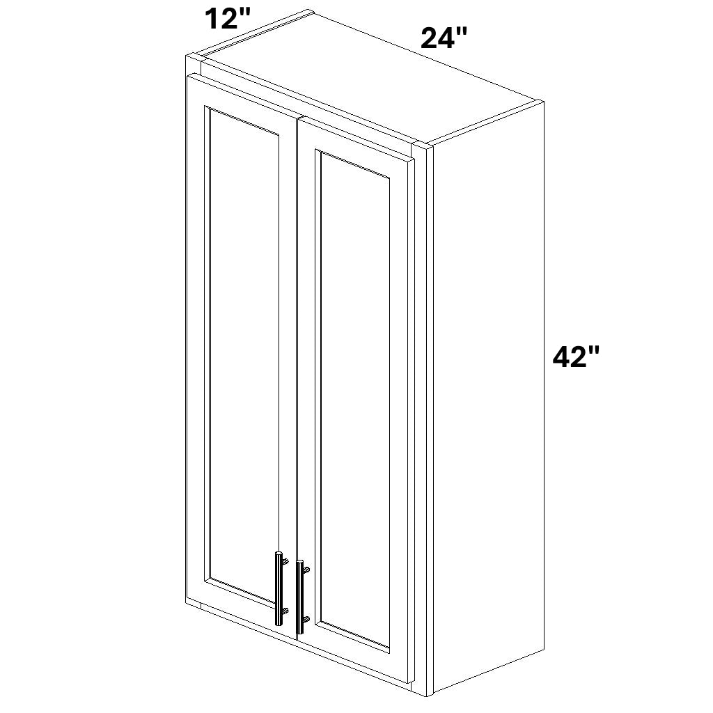 2 Butt Door Wall Cabinet