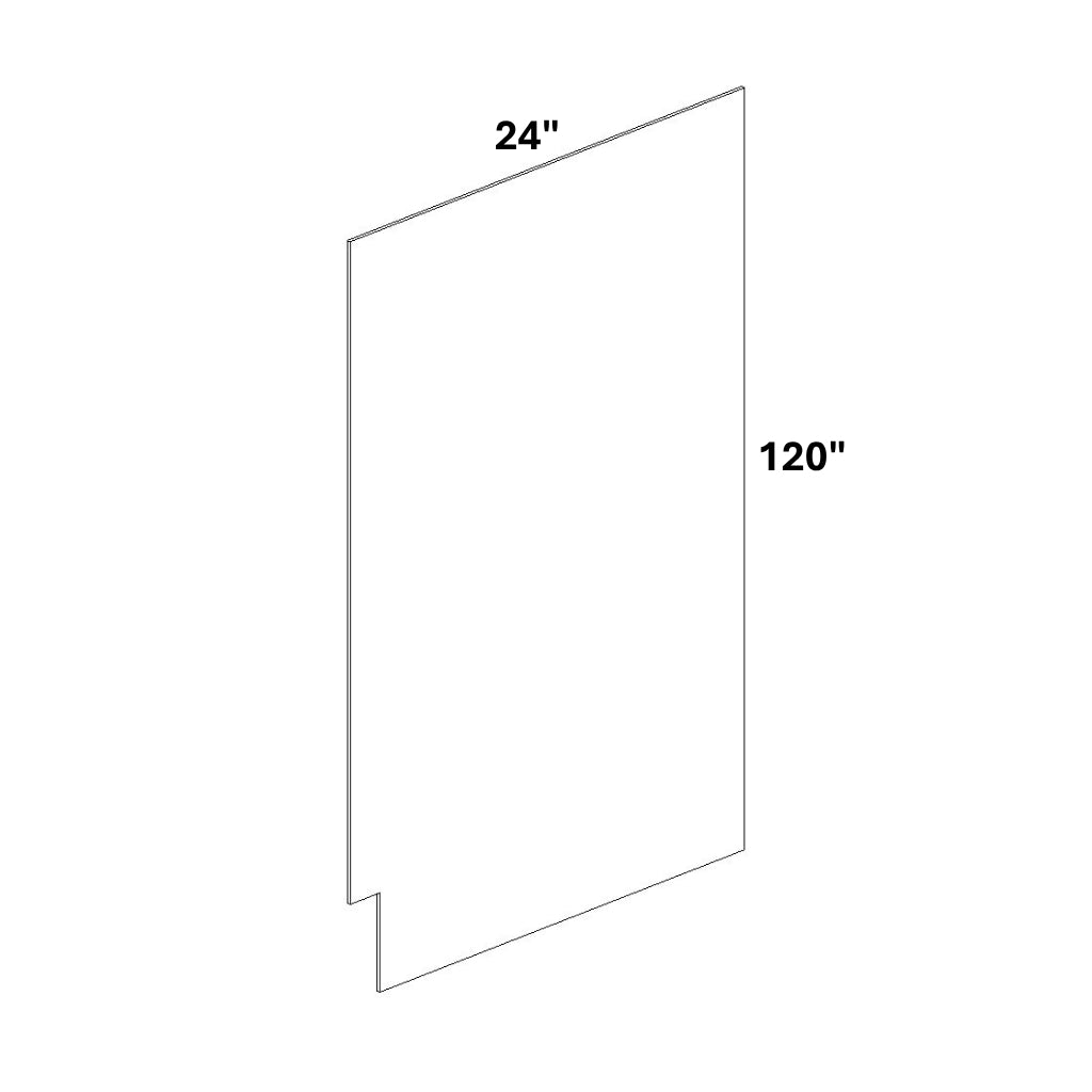 MDF end panel 24x120 (Left)