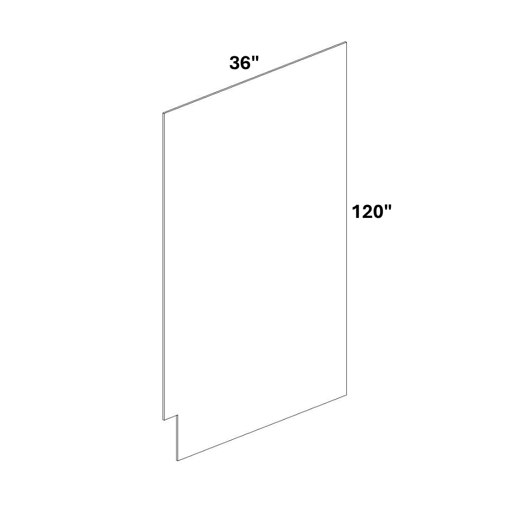 MDF end panel 36x120 (Right)