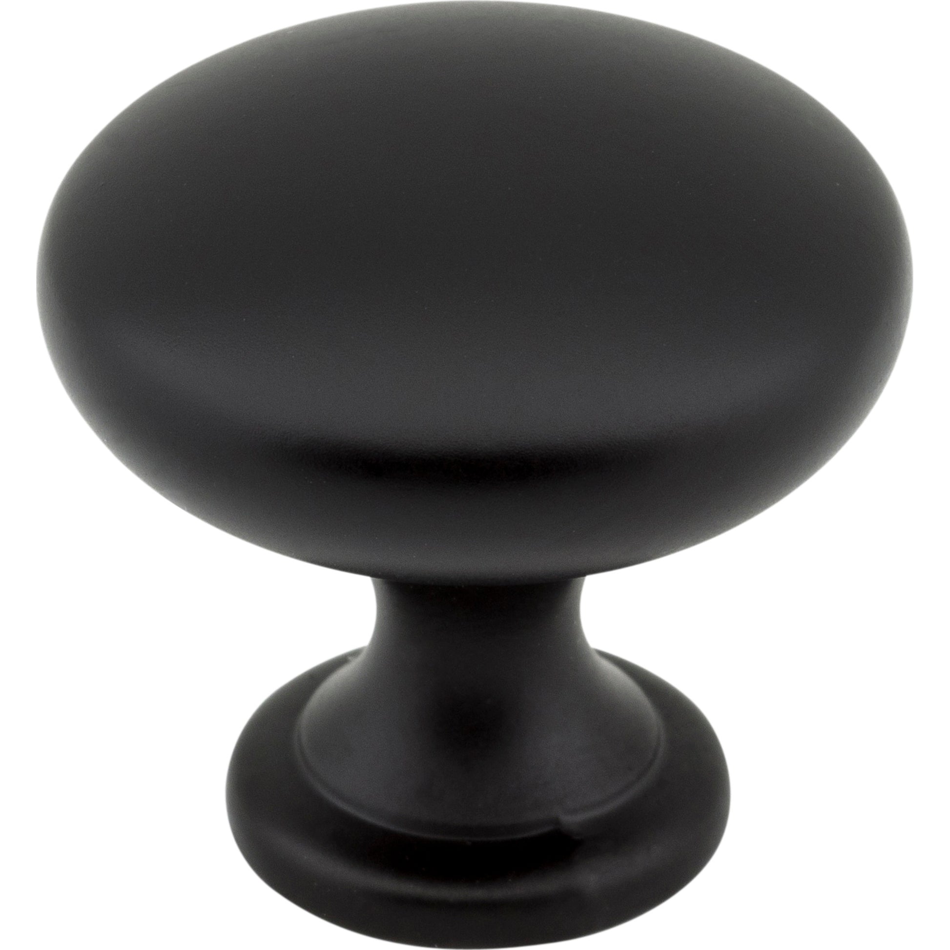 1-1/16" Diameter Matte Black Mushroom Knob