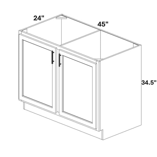 Base 2 Full Height Doors w/ Stile
