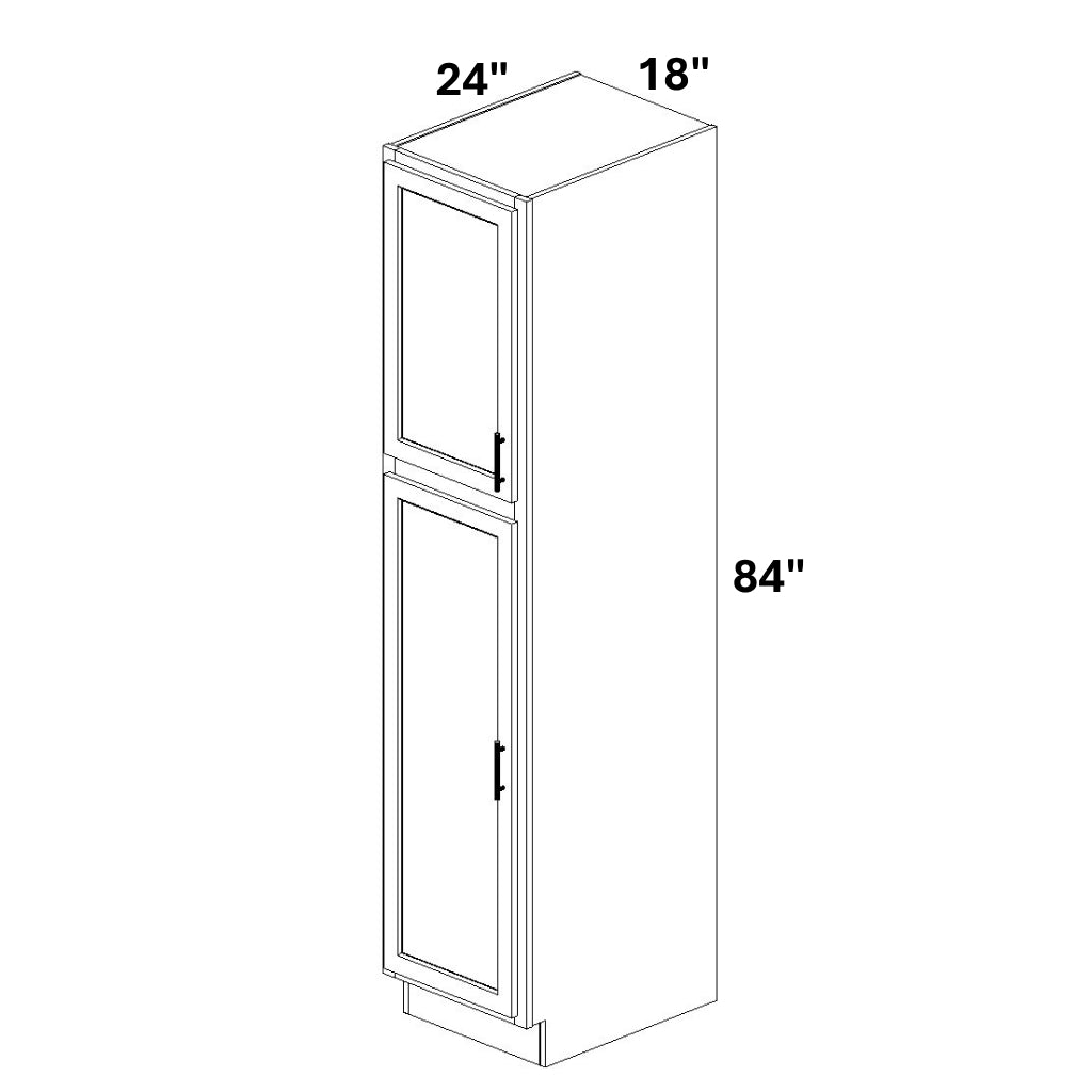 Pantry Cabinet Single Door Top and Bottom
