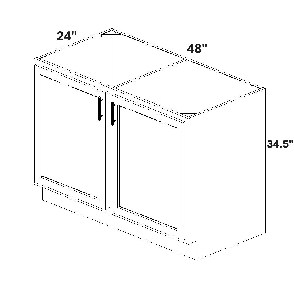 Base 2 Full Height Doors w/ Stile
