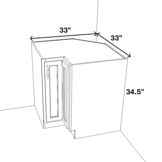 90 Degree Pie Corner Lazy Susan