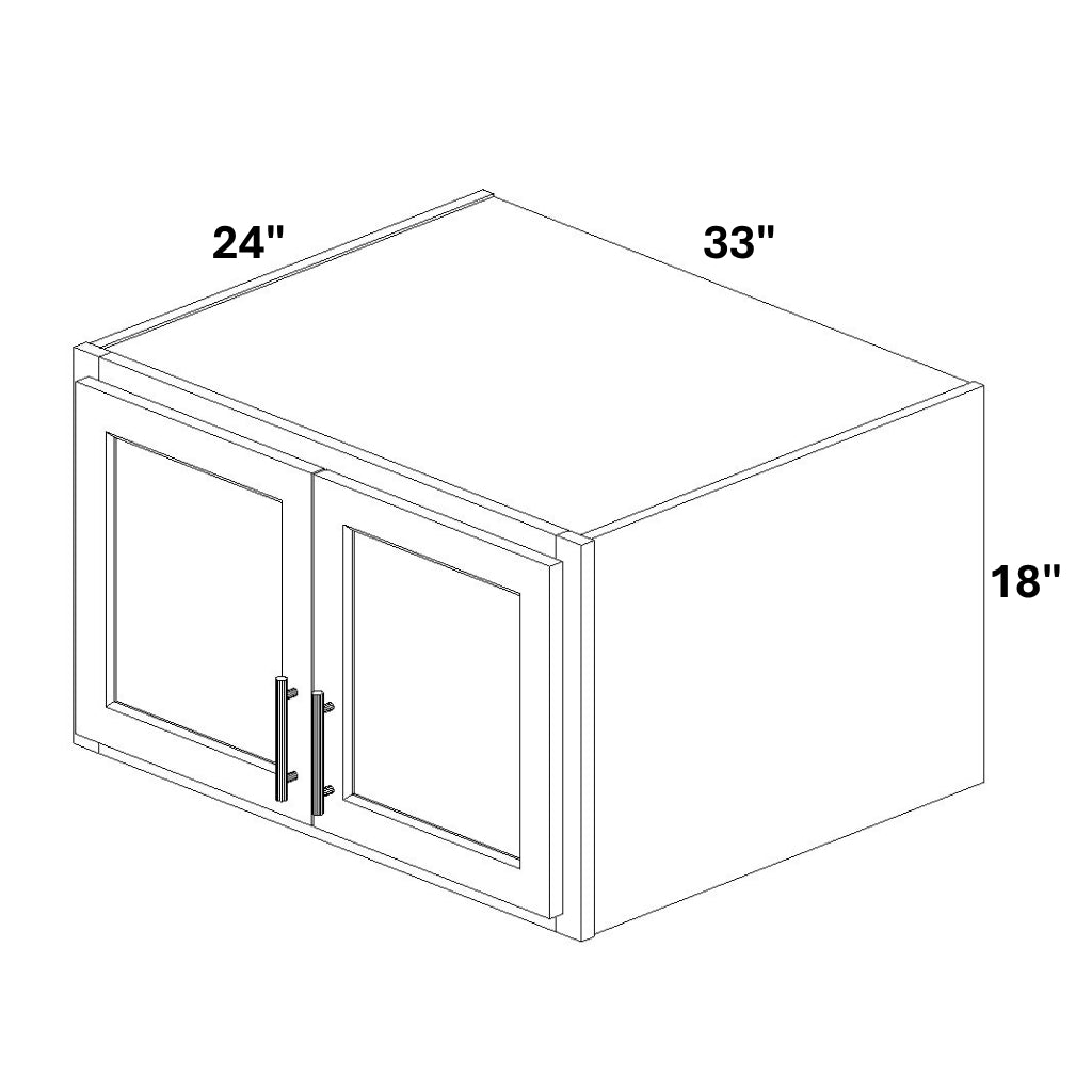2 Door Wall Bridge Cabinet 24" Deep