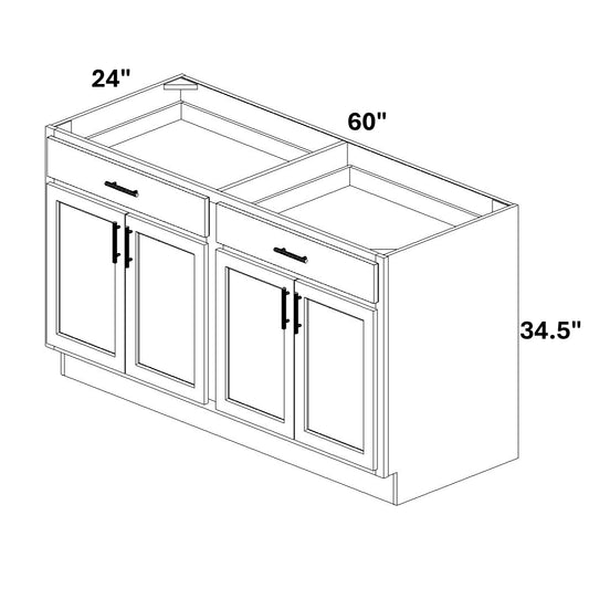 Base 4 Doors / 2 Drawers