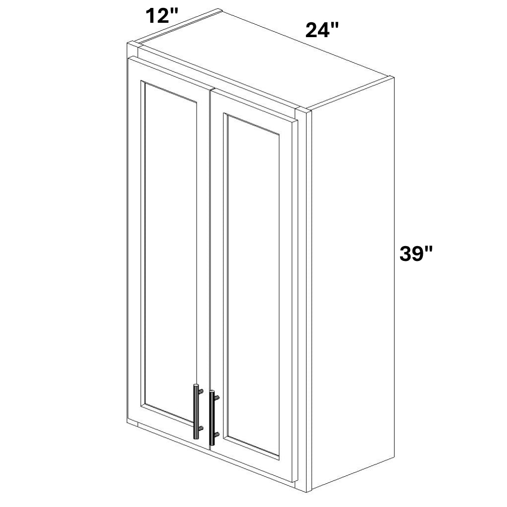 2 Butt Door Wall Cabinet