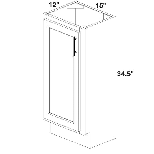 Base Single Full Height Door 12 Deep