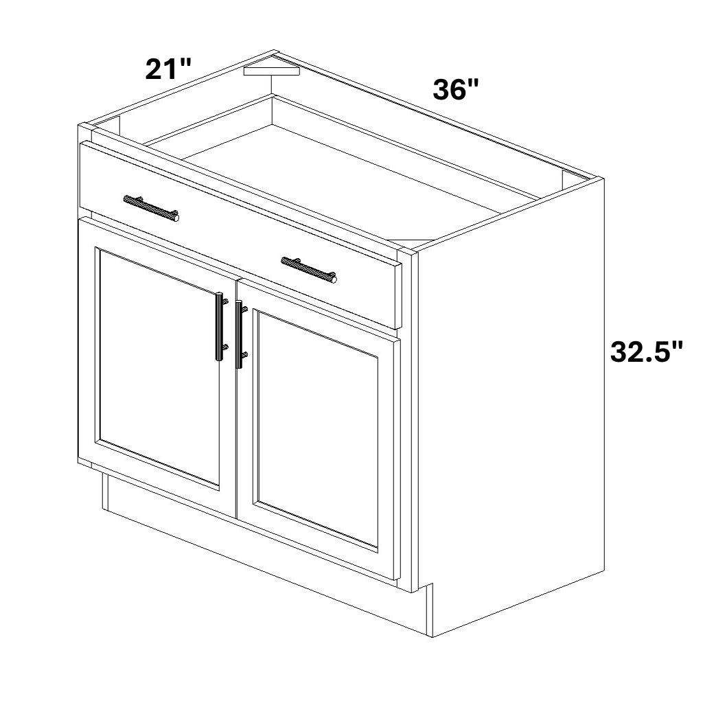 Vanity Base - 32.5 Tall (2 Doors / 1 Drawer Fronts)
