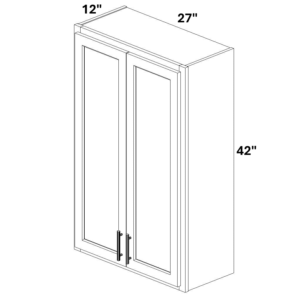 2 Butt Door Wall Cabinet