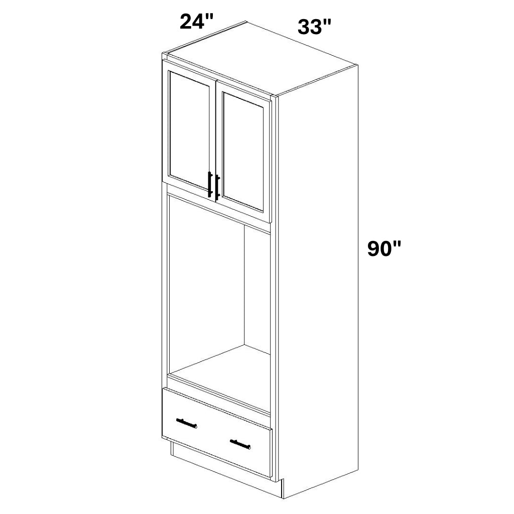 Double Oven 1 Drawer @ Bottom