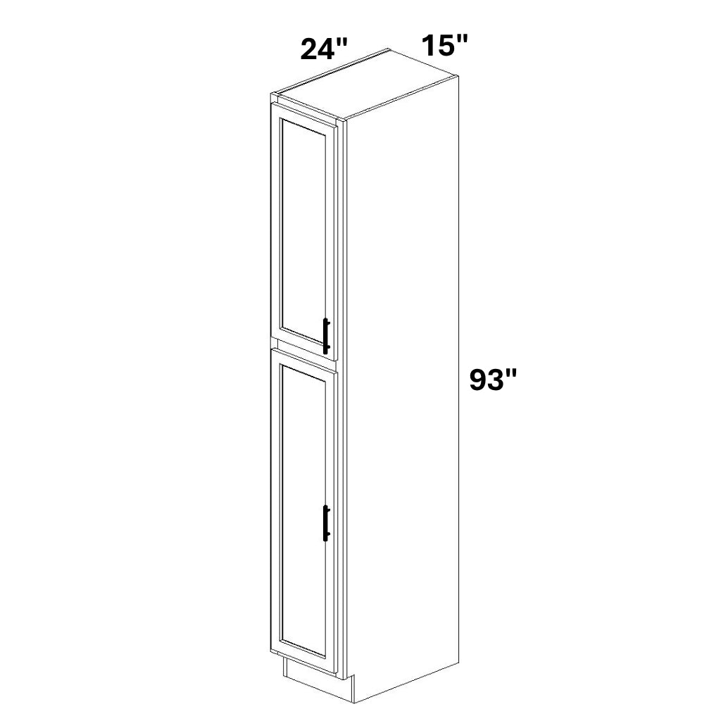 Pantry Cabinet Single Door Top and Bottom