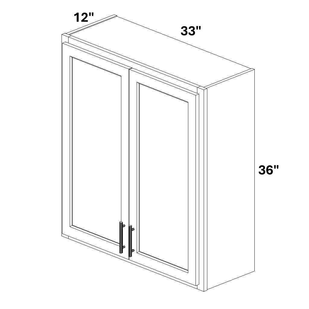 2 Butt Door Wall Cabinet