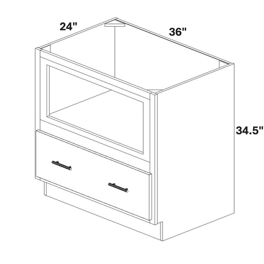 Microwave Base w/ Single Bottom Drawer