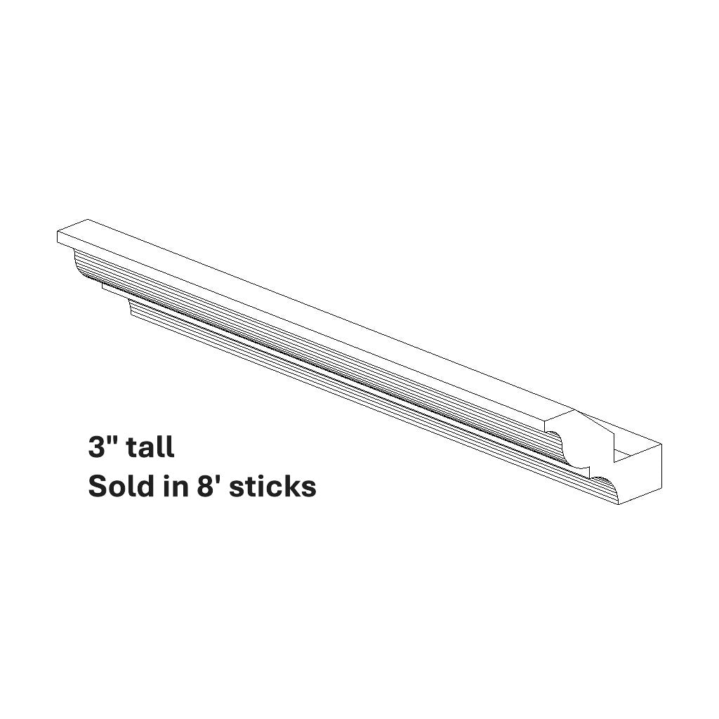 3" Traditional Crown Molding