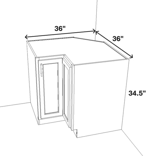 90 Degree Pie Corner Lazy Susan