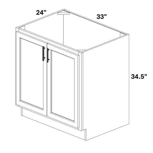 Base 2 Full Height Butt Doors