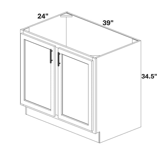 Base 2 Full Height Doors w/ Stile