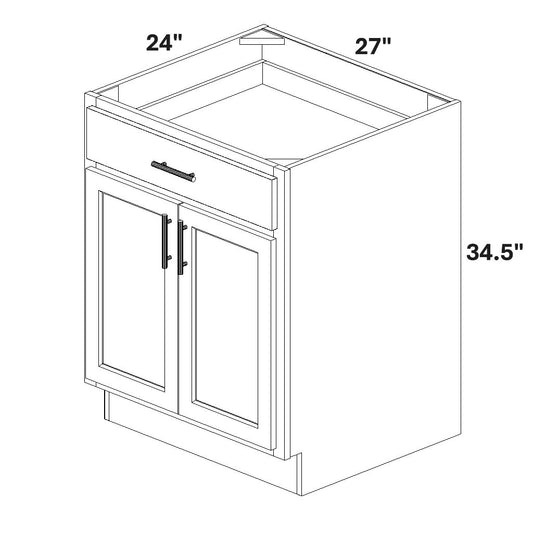 Base 2 Butt Doors / 1 Drawer